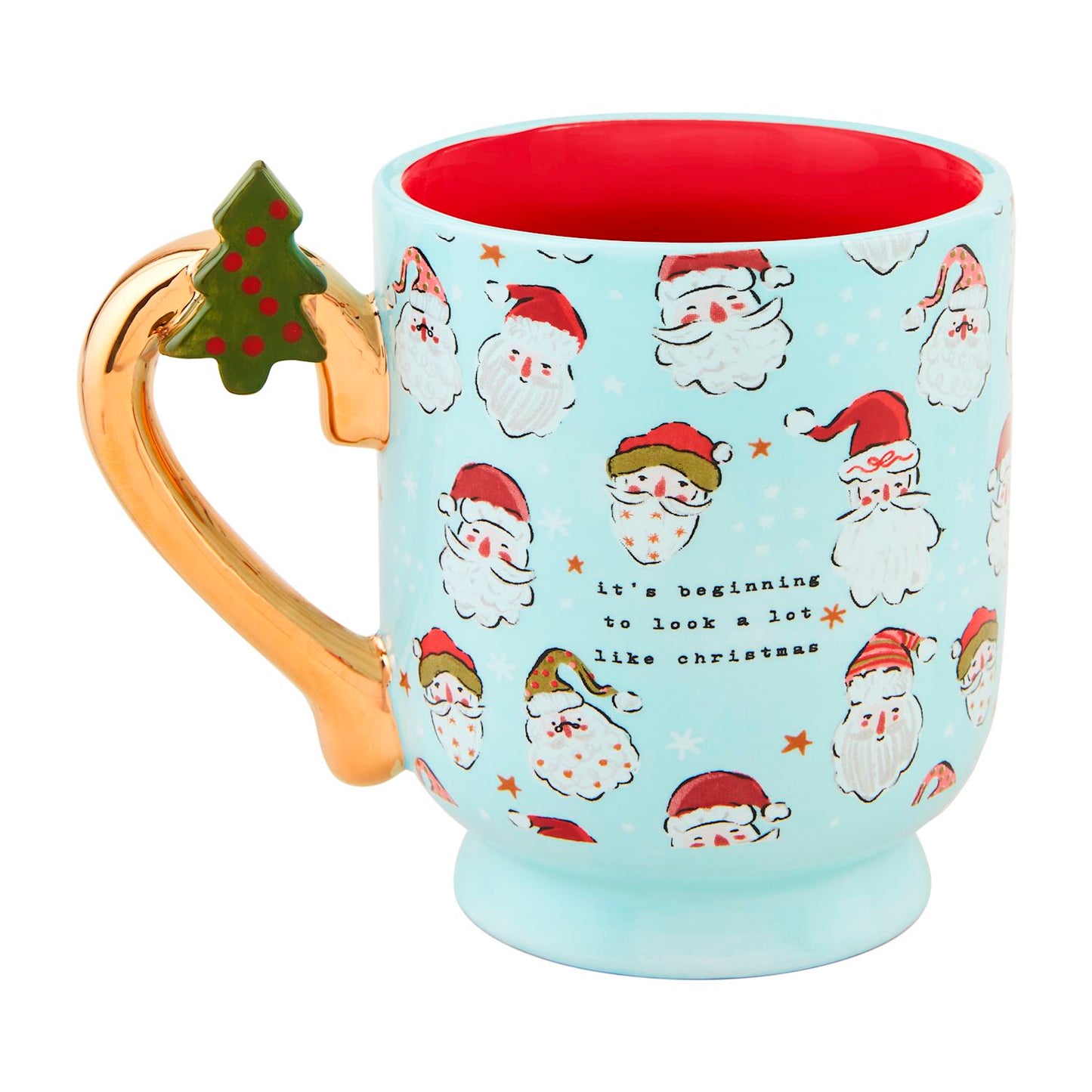 Christmas Pedestal Mug | Santa