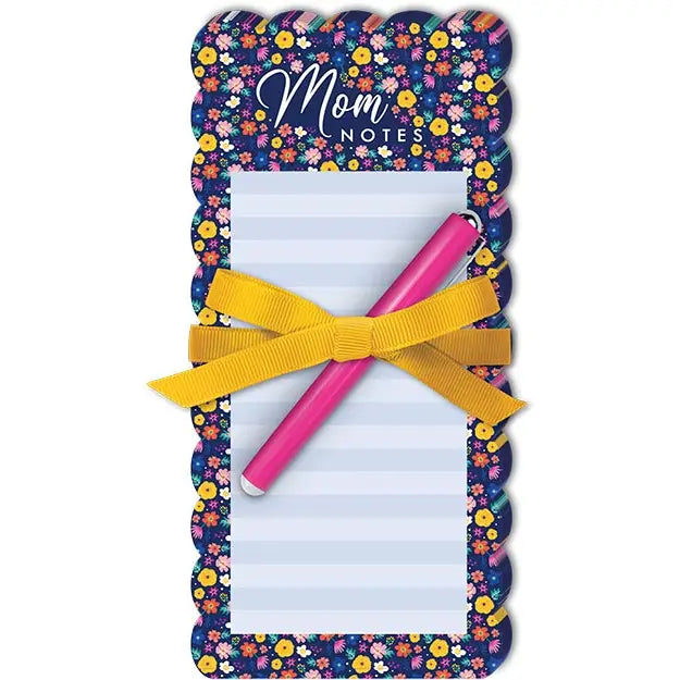 Die-Cut Notepad with Pen - Mom