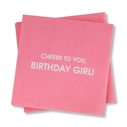 Cocktail Napkins | Cheers To You Birthday Girl