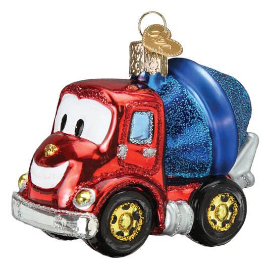 Cheerful Cement Truck Ornament