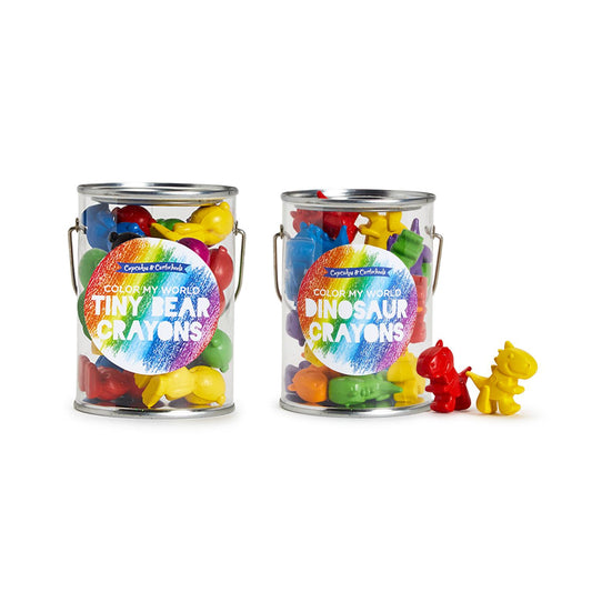 12 Small Crayons in Paint Jar