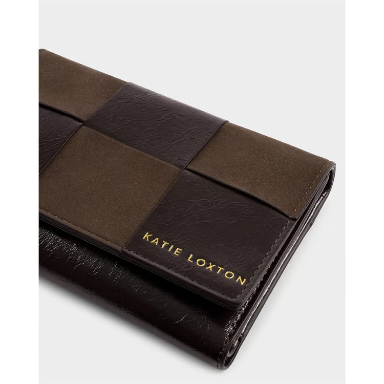 Taya Woven Purse | Bitter Chocolate