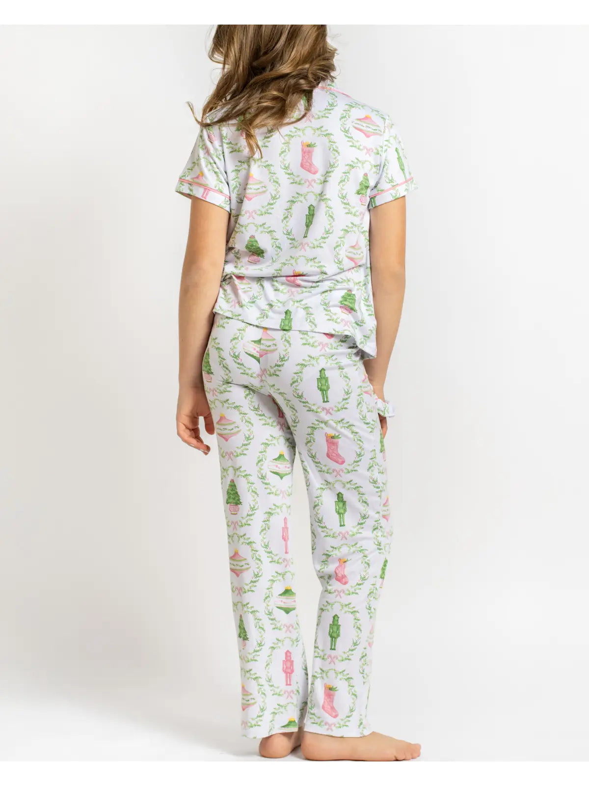 Girls Sleep Pant Set | Nutcracker Trellis