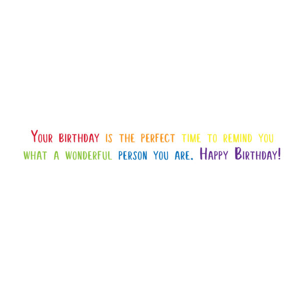 Happy Birthday Rainbow Card