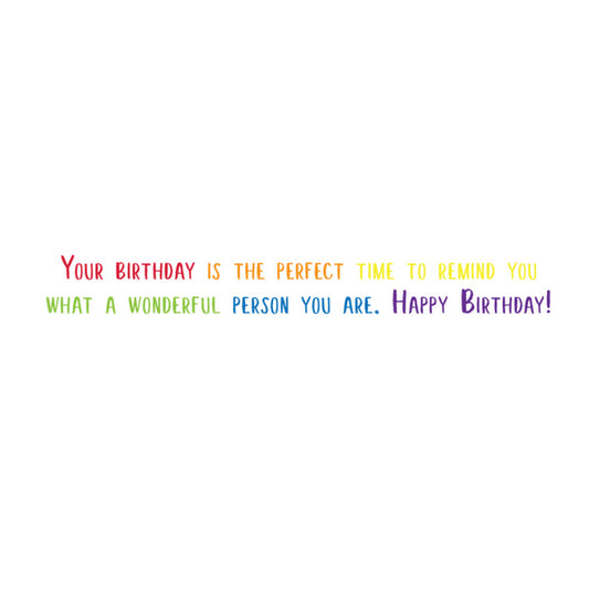 Happy Birthday Rainbow Card