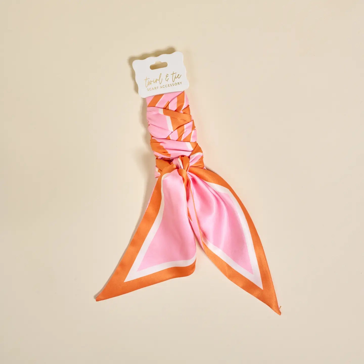 Twirl & Tie Scarf Accessory | Sicily Stripes Pink