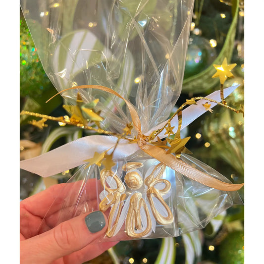2"x2" Painted Glass Square | Angel