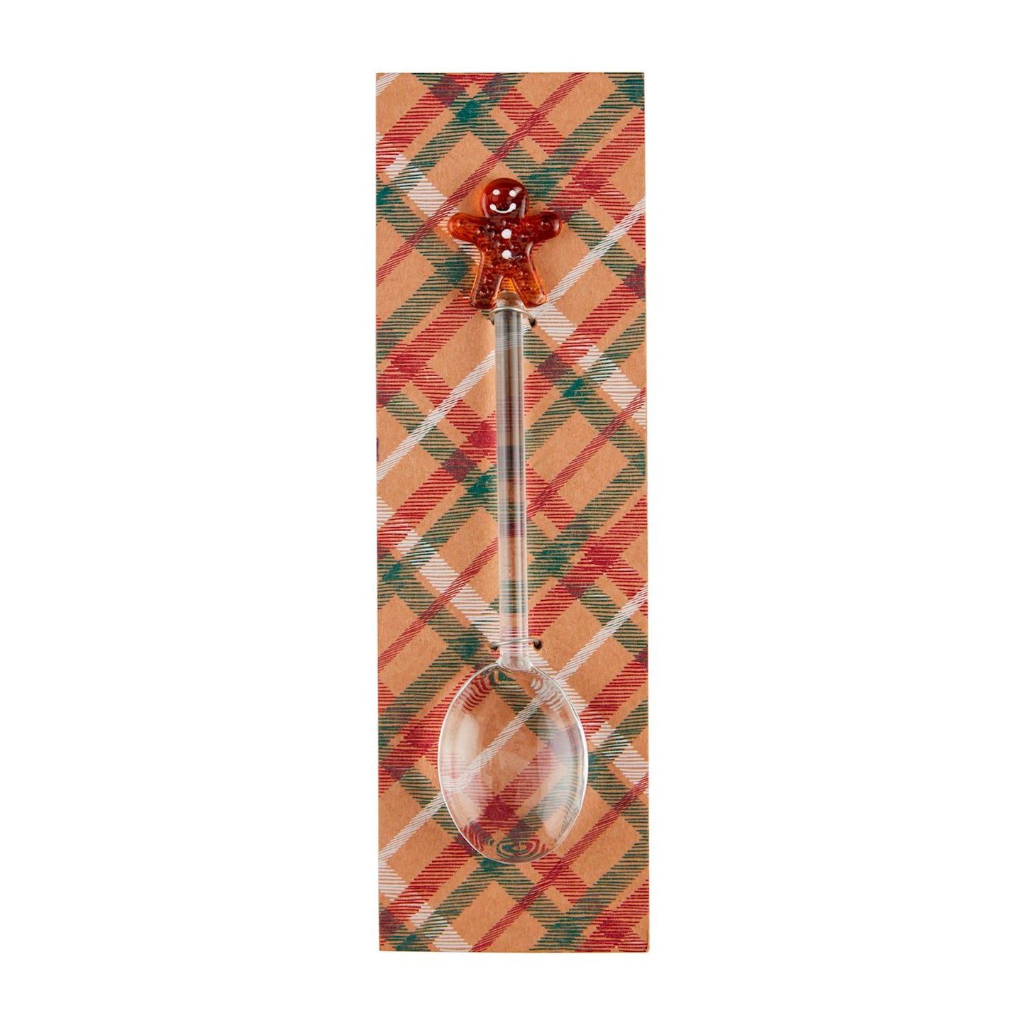 Christmas Glass Icon Spoon | Gingerbread