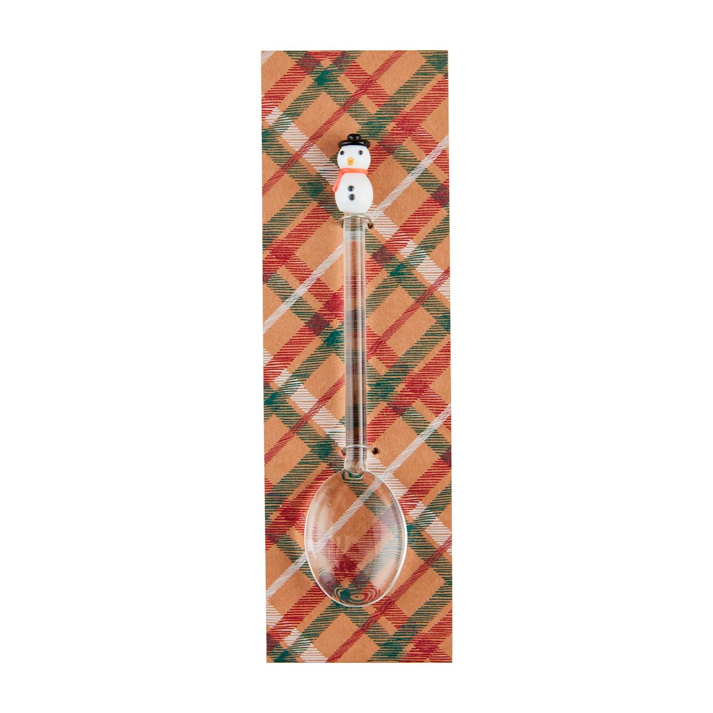 Christmas Glass Icon Spoon | Snowman