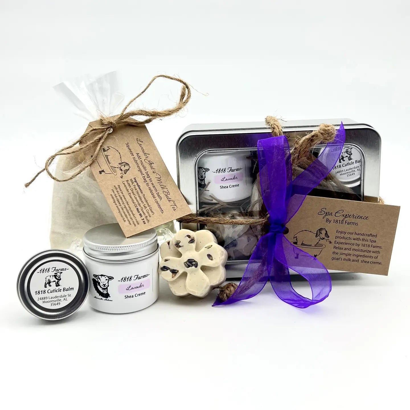 Skin Softening Spa Experience Tin Gift Set | Lavender