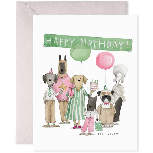 Greeting Card | Birthday | Dog Party
