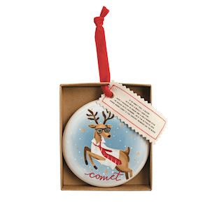 Comet Reindeer Ornament