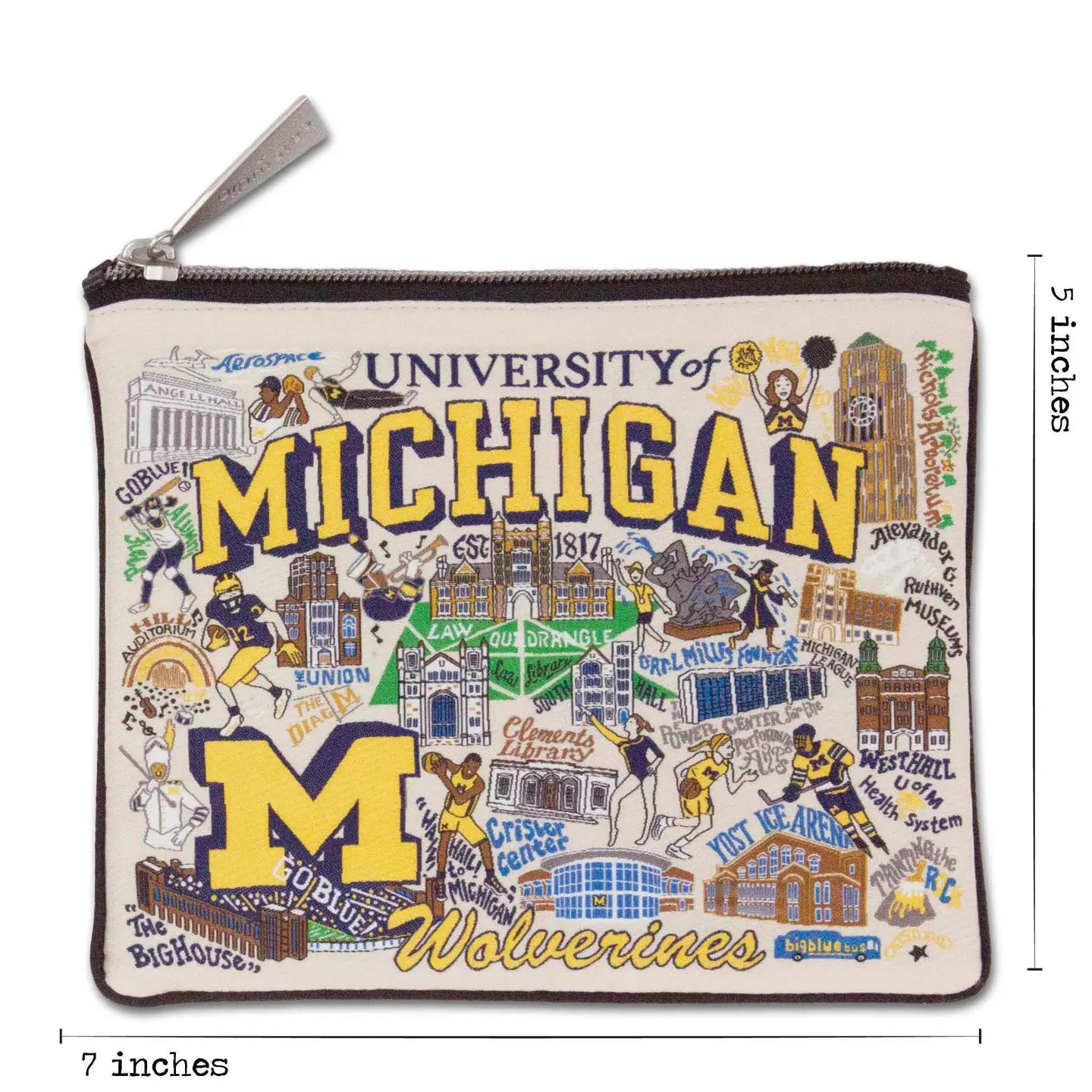 University of Michigan Collegiate Zip Pouch