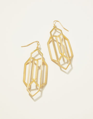 Art Deco Earrings Gold
