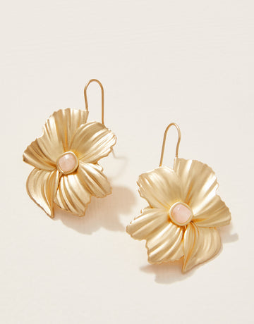 Poppy Earrings White
