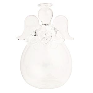 Heart Glass Angel Bud Vase