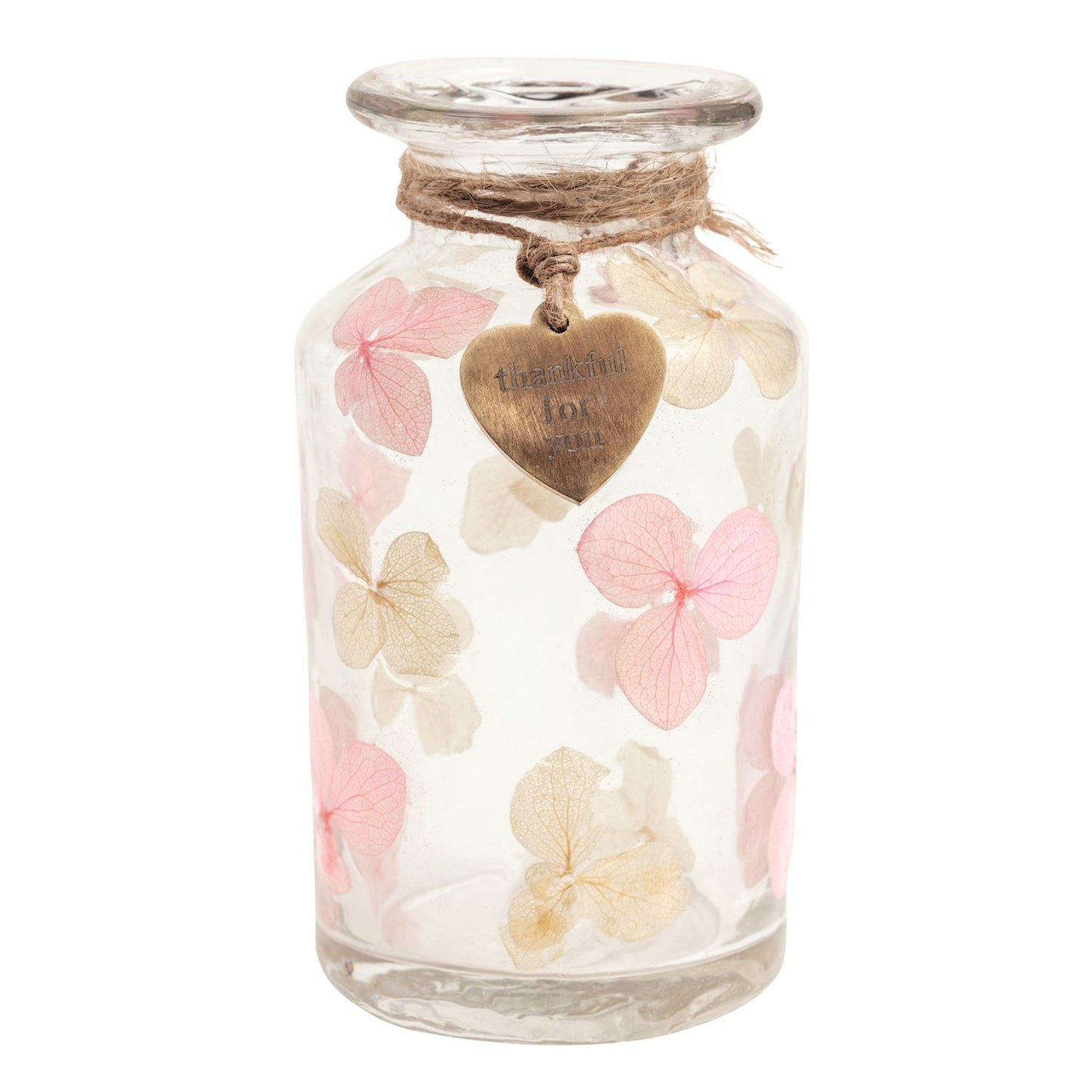 Thank You Pressed Flower Vase