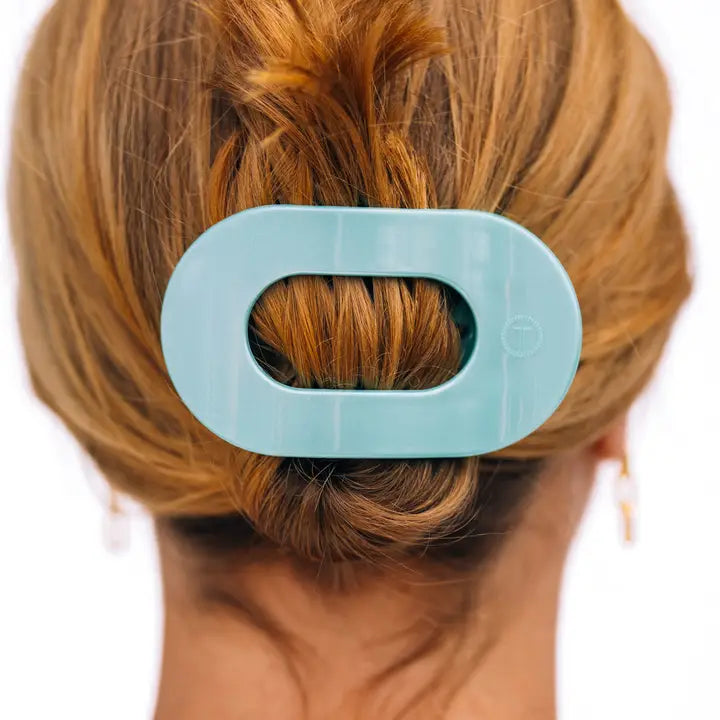 Teleties | Totally Turquoise | Flat Round Clip | Assorted Sizes