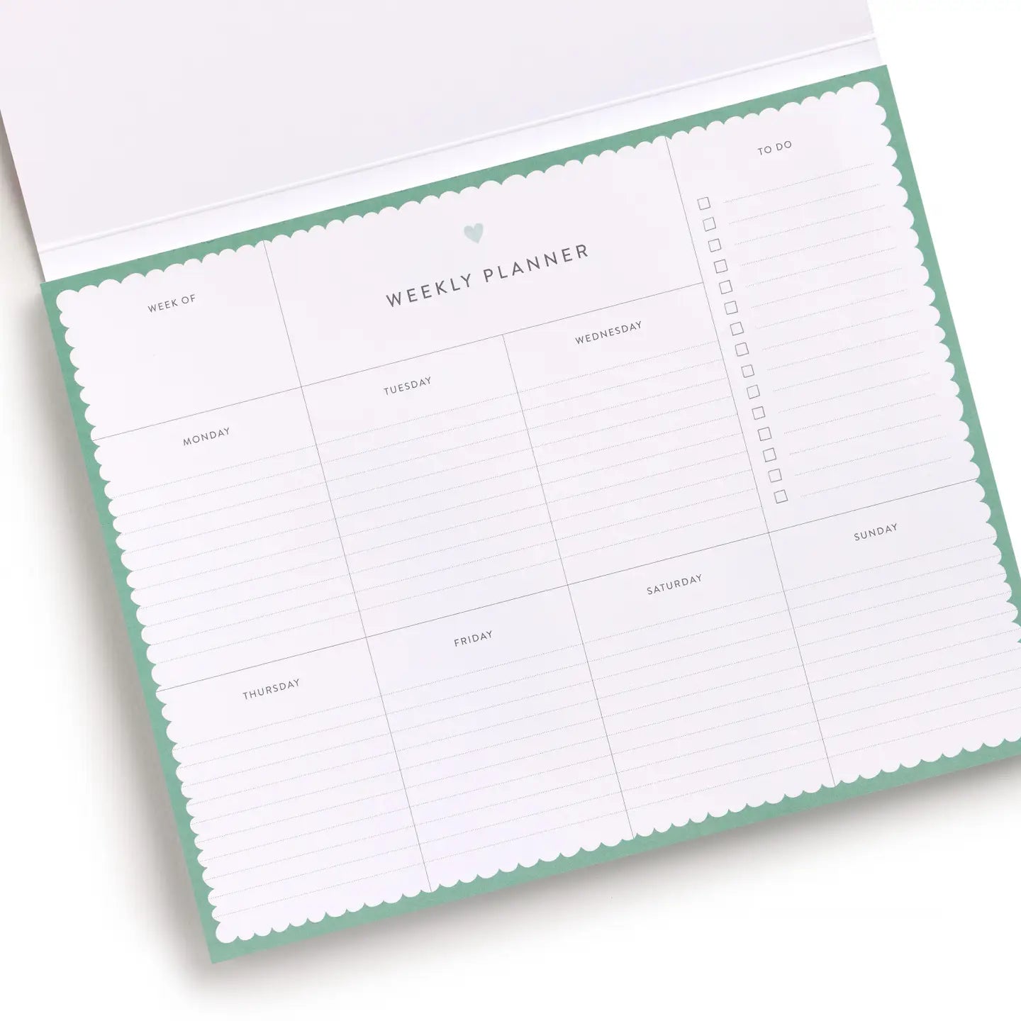 Weekly Planner Notepad | Happy Plaid