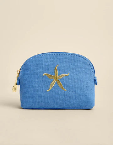 Blue Cosmetic Case Small - Starfish
