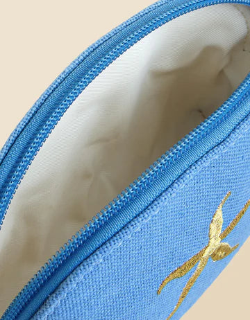 Blue Cosmetic Case Small - Starfish