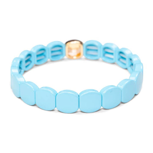 Sweet Tart Tile Bracelet | Snowcone Blue