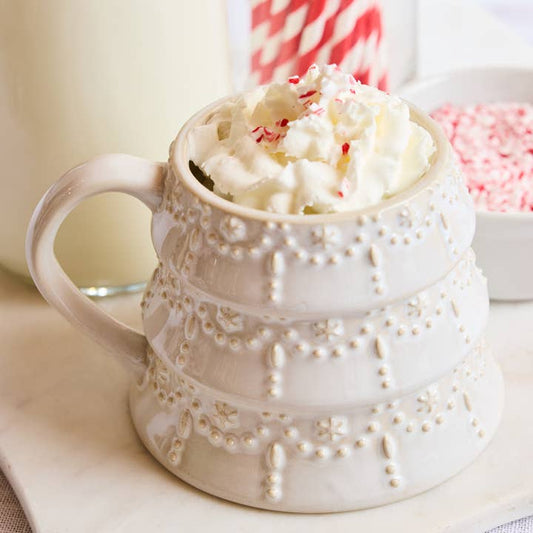 Sculpted Mug | White Tree