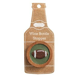 Football Embroidered Bottle Stopper
