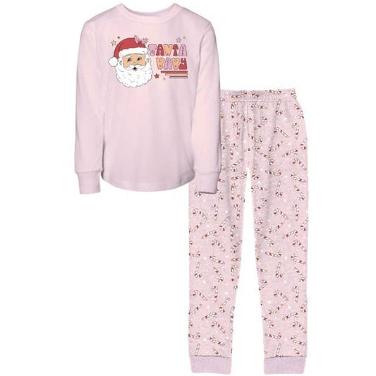 Adult Jammie Set | Long Sleeve | Santa Baby