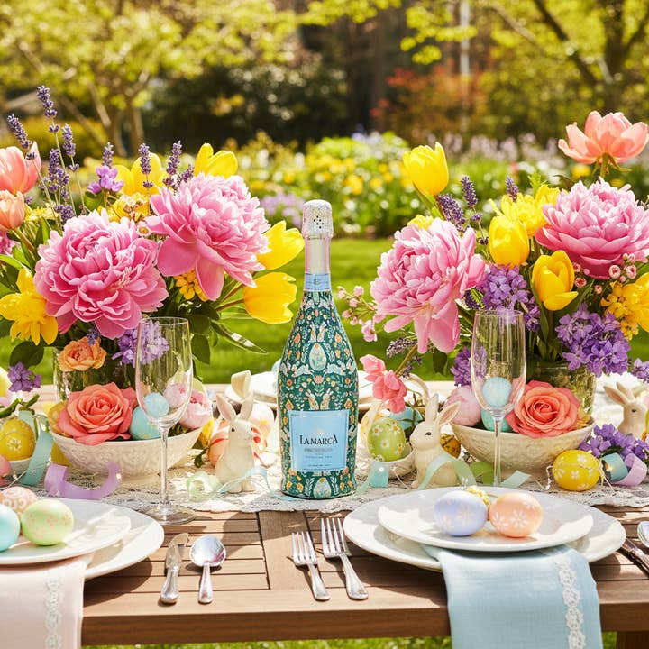 Beau Bottles Spring Folk Bunnies | Prosecco Collection