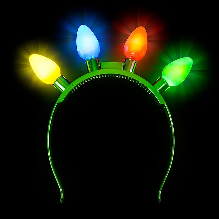 Light-Up Christmas Bulb Headband