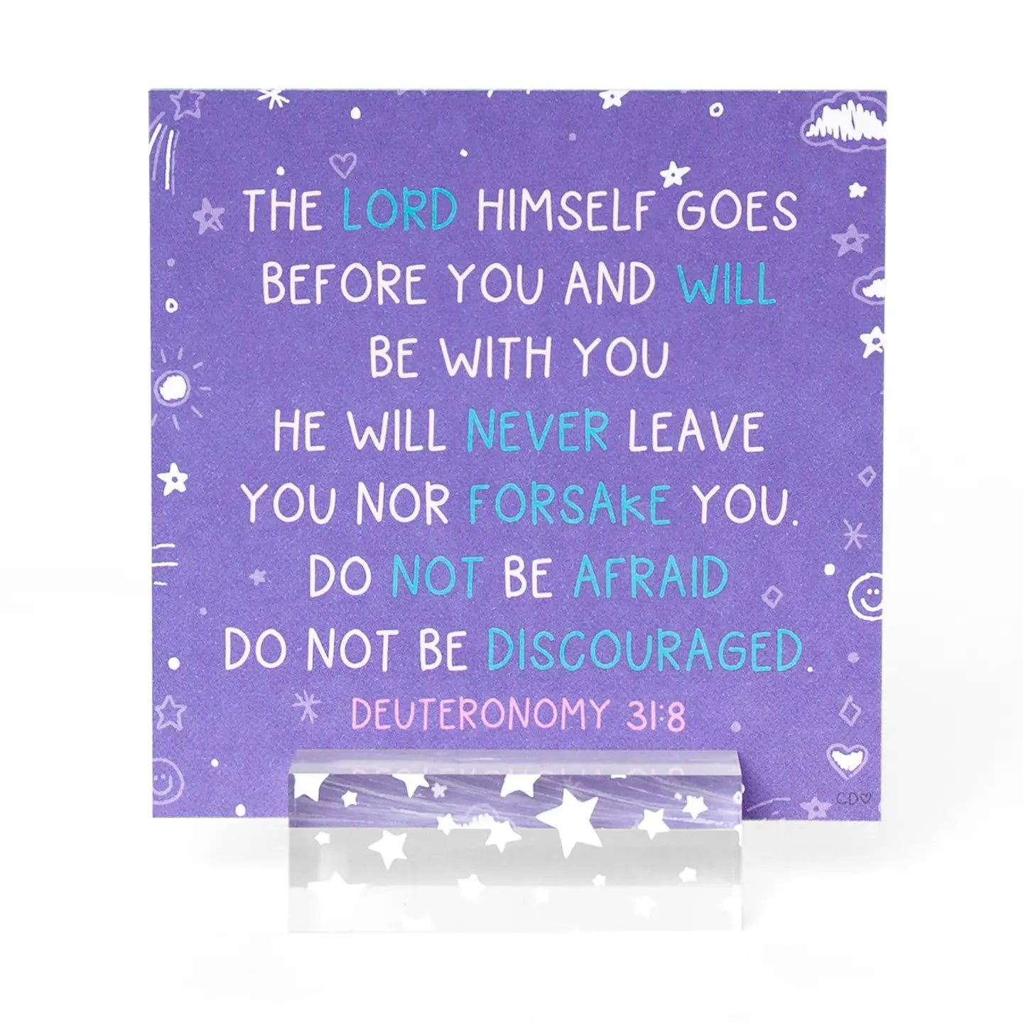 Verses For Peace | Bible Verse Card Set with Display Stand