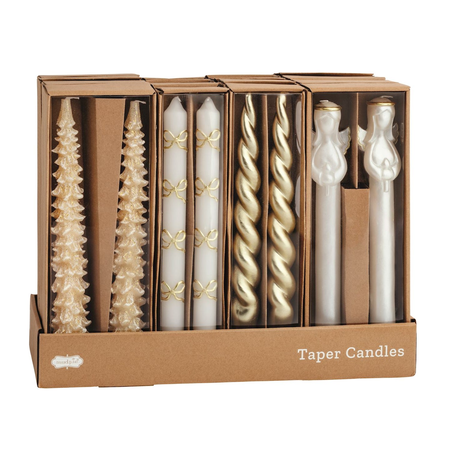 Gold Christmas Taper Candle Sets | Assorted Styles