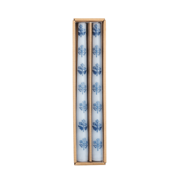 Block Print Blue Taper Sets | Assorted