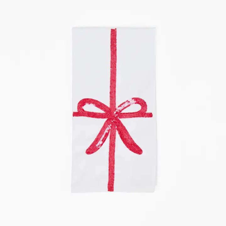 Tea Towel | Sequin Bow
