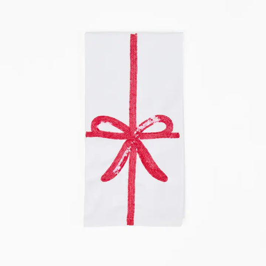 Tea Towel | Sequin Bow