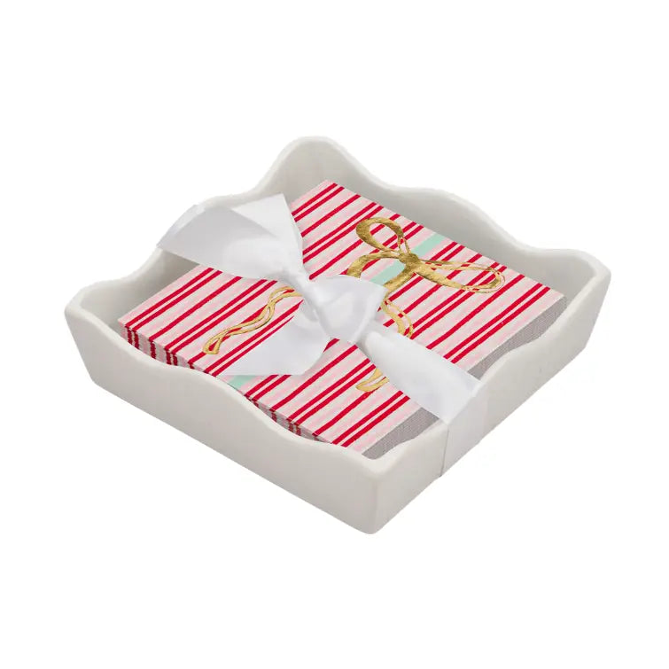 Ceramic Cocktail Napkin Tray | Tis The Season