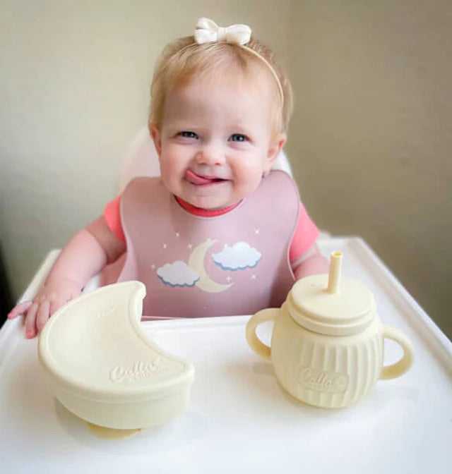 On Cloud 9 Moon Suction Bowl | Petal Pink