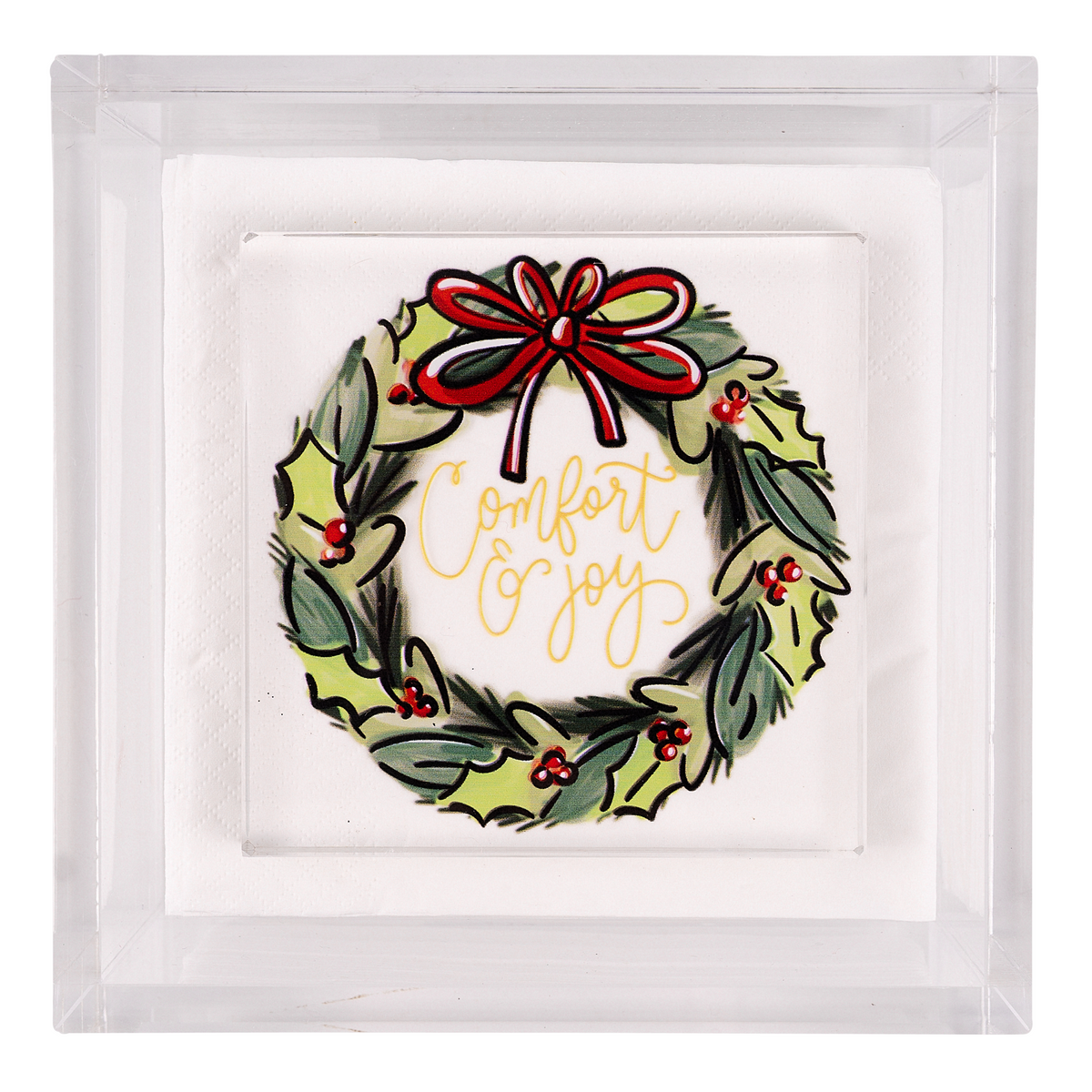 Comfort & Joy Wreath | Napkin Weight