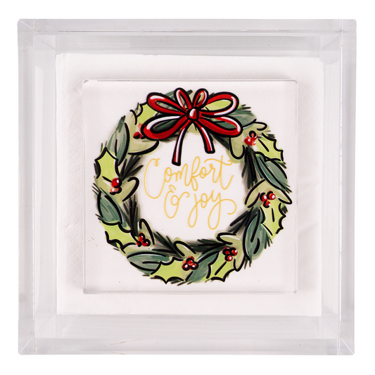 Comfort & Joy Wreath | Napkin Weight