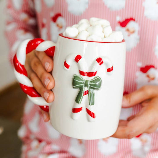 Organic Mug | Sculpted Candy Cane
