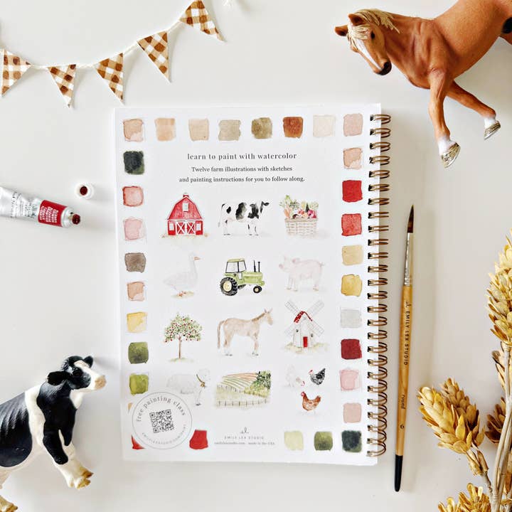 Watercolor Workbook | Farm