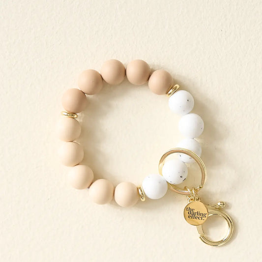 Keychain Wristlet | Oatmilk Latte