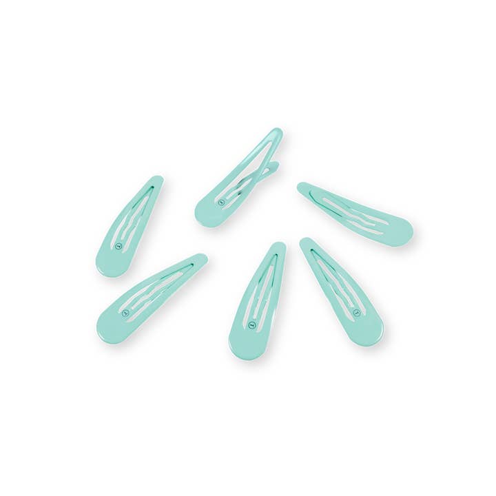 Teleties | Snap Clip | 6 Count | Totally Turquoise