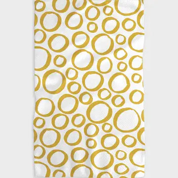 Tea Towel - Yellow Pebble