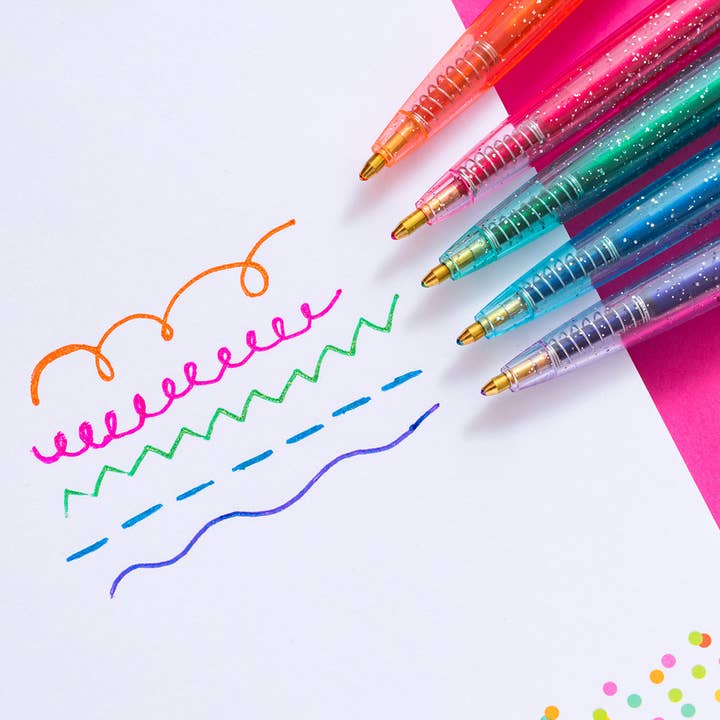 Gel Pen Set With Sparkles