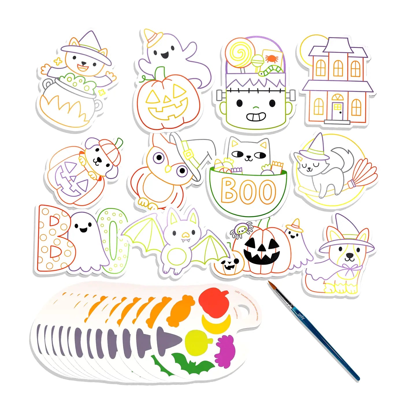 Playful Painters Easy Watercolor Painting Kit - Trick or Treat