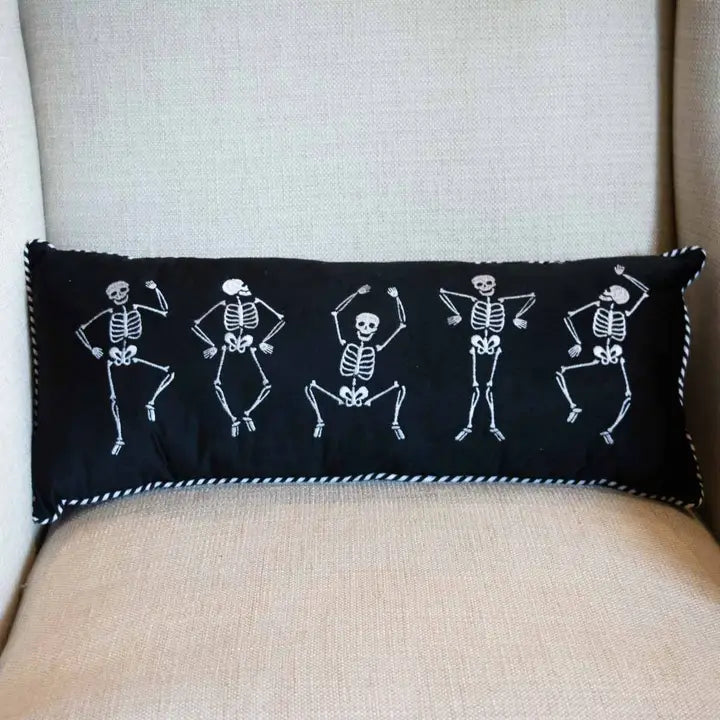 Lumbar Pillow | Dancing Skeletons