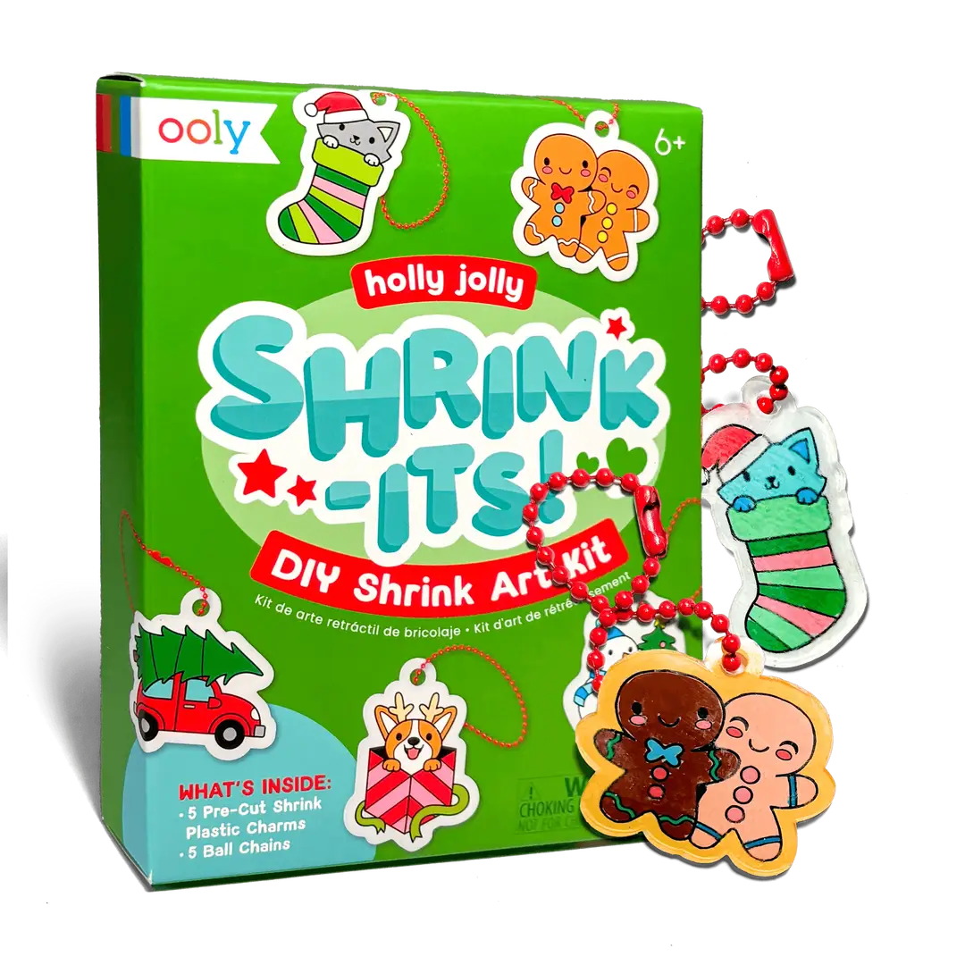 Mini Shrink-Its! Diy Shrink Art Kit - Holly Jolly