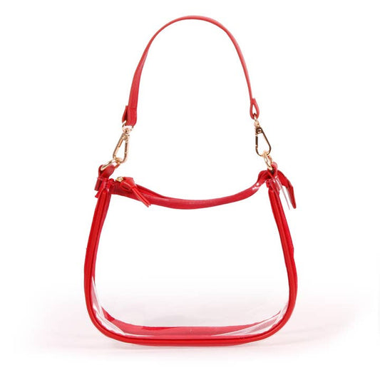 Clara Clear Purse | Red